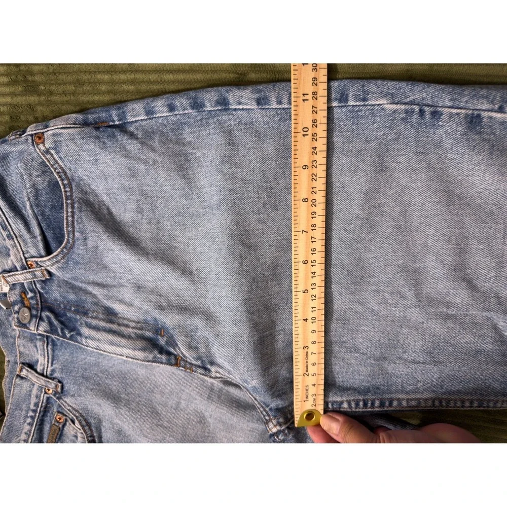 Vintage Calvin Klein Jeans Womens 12 Light Wash‎ HighRise TaperedMade USA AA28